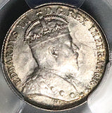 1902-H PCGS AU 58 Canada Edward VII 5 Cents Small H Sterling Silver Coin (25120503C)