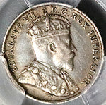 1910 PCGS XF 40 Canada 5 Cents Round Leaves Edward VII  Silver Coin (25062502C)