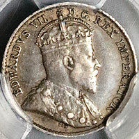 1910 PCGS XF 40 Canada 5 Cents Round Leaves Edward VII  Silver Coin (25062502C)