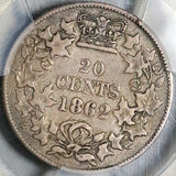 1862 PCGS VF 30 New Brunswick  20 Cents Canada 150k Silver Coin (25120504C)
