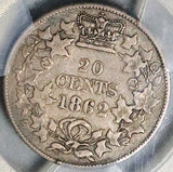 1862 PCGS VF 30 New Brunswick  20 Cents Canada 150k Silver Coin (25120504C)