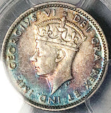 1944-C PCGS AU 50 Canada Newfoundland 5 Cents George VI Silver Coin (25120403C)