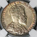 1908 NGC AU Newfoundland Canada Edward VII 50 Cents Silver Coin (24101102C)