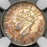 1942-C NGC MS 63 Canada Newfoundland 5 Cents George VI Sterling Silver Coin (23050703C)