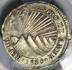 1830-T PCGS XF 45 Central American Republic 1 Real Honduras Tegucigalpa Mint Silver Coin (25100202C)