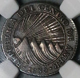 1830-T NGC XF 45 Central American Rep 1 Real Honduras Silver Coin (25123002C)