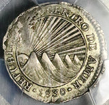 1830-T PCGS XF 45 Central American Republic 1 Real Honduras Tegucigalpa Mint Silver Coin (25100202C)