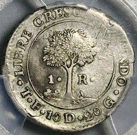 1830-T PCGS XF 45 Central American Republic 1 Real Honduras Tegucigalpa Mint Silver Coin (25100202C)