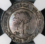 1830-T NGC XF 45 Central American Rep 1 Real Honduras Silver Coin (25123002C)