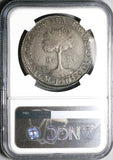 1836-NG NGC AU 53 Central American Republic Guatemala 8 Reales Coin (26010401D)