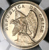1940 NGC MS 64 Chile 10 Centavos Condor Bird Santiago Mint State Coin (25070601C)