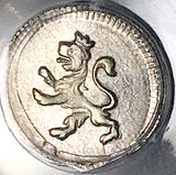 1817-So PCGS MS 64 Chile 1/4 Real Spain Colonial Lion Castle Silver Coin POP 2/0 (25120404C)