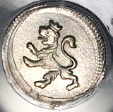 1817-So PCGS MS 64 Chile 1/4 Real Spain Colonial Lion Castle Silver Coin POP 2/0 (25120404C)