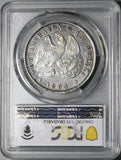 1854-So PCGS VF Chile 1 Peso Condor Crown Santiago Mint Silver Coin (26052401C)