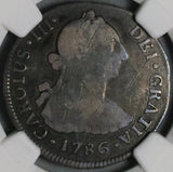 1786 NGC VG Chile 2 Reales Charles III Spain Colony Silver 51K Coin (26041402C)