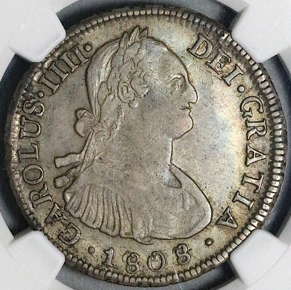 1808/7 NGC XF 40 Chile 4 Reales Rare 25k Overdate Spain Colonial Silver Coin POP 1/6 (25110802C)