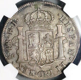1808/7 NGC XF 40 Chile 4 Reales Rare 25k Overdate Spain Colonial Silver Coin POP 1/6 (25110802C)