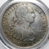 1802 PCGS XF 40 Chile 8 Reales Spain Colonial Charles IV Coin POP 2/0 (26080202C)