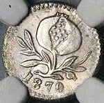 1870 NGC MS 63 Colombia 1/4 Decimo Bogota Rare Silver Coin POP 2/0 (23060702C)