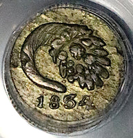 1834-P PCGS AU Colombia 1/4 Real Rare Popayan Mint Silver Coin (25080603C)