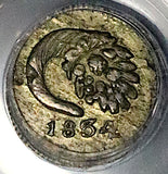 1834-P PCGS AU Colombia 1/4 Real Rare Popayan Mint Silver Coin (25080603C)