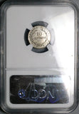 1917 NGC MS 65 Costa Rica 10 Centavos Gem Mint State Silver Coin (23061301D)