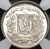 1937 NGC MS 65 Dominican Republic 10 Centavos Gem Silver Coin (17061801D)
