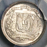1937 PCGS MS 65 Dominican Republic 10 Centavos Gem Silver Coin (25092704C)