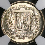 1953 NGC MS 65 Dominican Republic Silver 10 Centavos GEM Coin (26050202C)