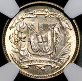 1953 NGC MS 65 Dominican Republic Silver 10 Centavos GEM Coin (26050202C)