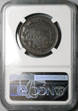 1872 NGC AU 55 Ecuador 2 Centavos Heaton Mint (23071802C)