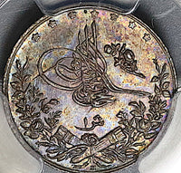 1910 PCGS MS 63 Egypt Ottoman Empire 1 Qirsh 1327/2H Silver Coin (24012303C)