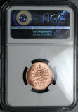 1863 NGC MS 65 RD Egypt 4 Para 1277//4 RED Ottoman Empire Coin POP 2/0 (26061501C)
