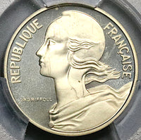 1972 PCGS SP 68 France 10 Centimes Piefort Specimen Paris COA Silver Coin (25070801C)