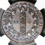 1792-A NGC MS 63 France 12 Deniers Louis XVI Revolution Mint State Coin POP 1/0 (23122001D)