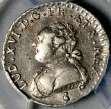 1783-A PCGS AU 53 France Louis XVI 1/20 Ecu 6 Sols Paris Mint Silver Coin POP 1/1 (26042302C)