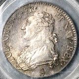1784-A PCGS MS 62 Louis XVI France 1/2 Ecu Paris Mint Silver Coin POP 1/0 (25103001D)