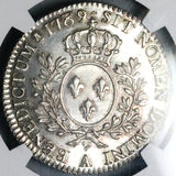 1789-A NGC MS 64 Louis XVI France 1/2 Ecu Paris Mint Gem Silver Coin POP 2/0 (26032203C)