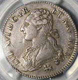 1792-A PCGS XF 40 Louis XVI France 1/2 Ecu Paris Royal Silver Coin (26012502C)