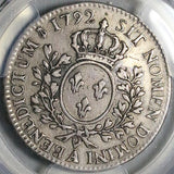 1792-A PCGS XF 40 Louis XVI France 1/2 Ecu Paris Royal Silver Coin (26012502C)