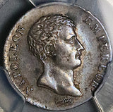 1803-A PCGS AU 53 France 1/2 Demi Franc Napoleon I Paris Rare 39k Silver Coin POP 1/3 (26060501C)