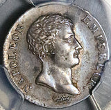 1803-A PCGS AU 53 France 1/2 Demi Franc Napoleon I Paris Rare 39k Silver Coin POP 1/3 (26060501C)