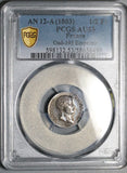 1803-A PCGS AU 53 France 1/2 Demi Franc Napoleon I Paris Rare 39k Silver Coin POP 1/3 (26060501C)