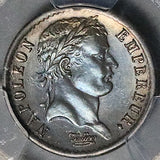 1808-Q PCGS AU 58 France Napoleon 1/2 Franc Perpignan Rare Silver Coin POP 1/0 (26031601C)