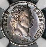 1810-A NGC AU 58 France Demi 1/2 Franc Napoleon I Paris Coin POP 1/1 (25071601C)