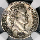 1813-A NGC MS 62 France 1/2 Demi Franc Napoleon I Paris Mint Silver Coin (25041204C)