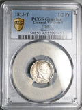 1813-T PCGS VF France 1/2 Demi Franc Napoleon I Nantes Rare 53k Silver Coin (26012001C)