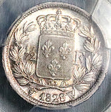 1828-W PCGS MS 65 France 1/2 Franc Charles X GEM Lille Silver Coin POP 2/0 (26020504C)