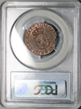 1770-D PCGS MS 63 Louis XV France 1/2 Sol Lyon Rare Copper Coin POP 1/0 (25112701C)