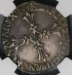 1605-9 NGC XF 45 France 1/4 Ecu Henry IV Rennes Silver Coin POP 1/1 (24021701C)